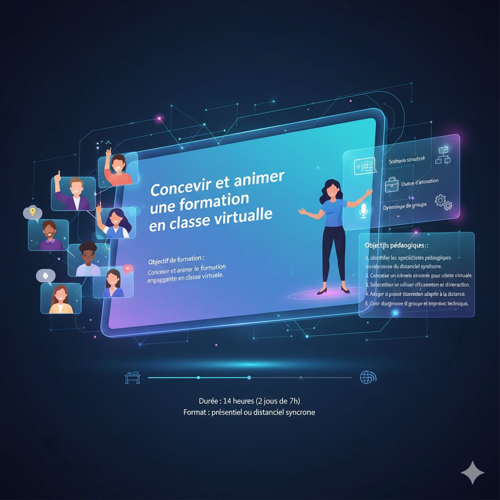 Concevoir et animer une formation en classe virtuelle FOAD