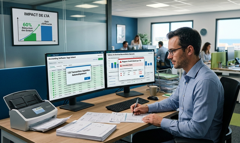Automatisation de la saisie comptable et de la réconciliation bancaire avec l’IA