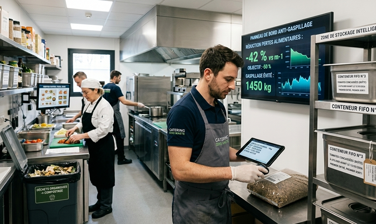 Gestion des stocks et anti-gaspillage en restauration collective
