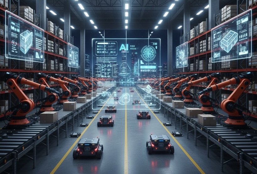 Logistique 4.0 et entrepôt autonome : robotique, IA et digital twin
