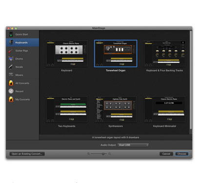 Apprendre à utiliser le logiciel Mainstage