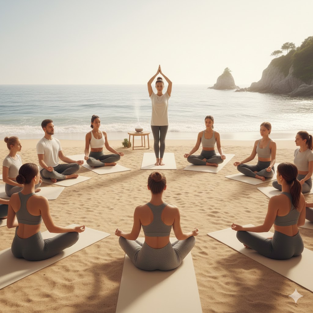 Team-building par la relaxation : yoga doux et méditation en groupe