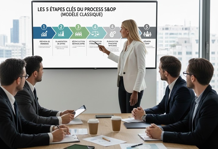 Les 5 étapes clés du processus S&OP (modèle classique)