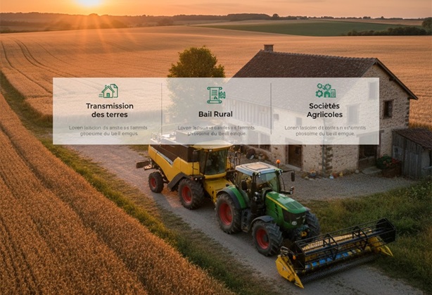 Succession agricole : transmission des terres, bail rural et sociétés agricoles