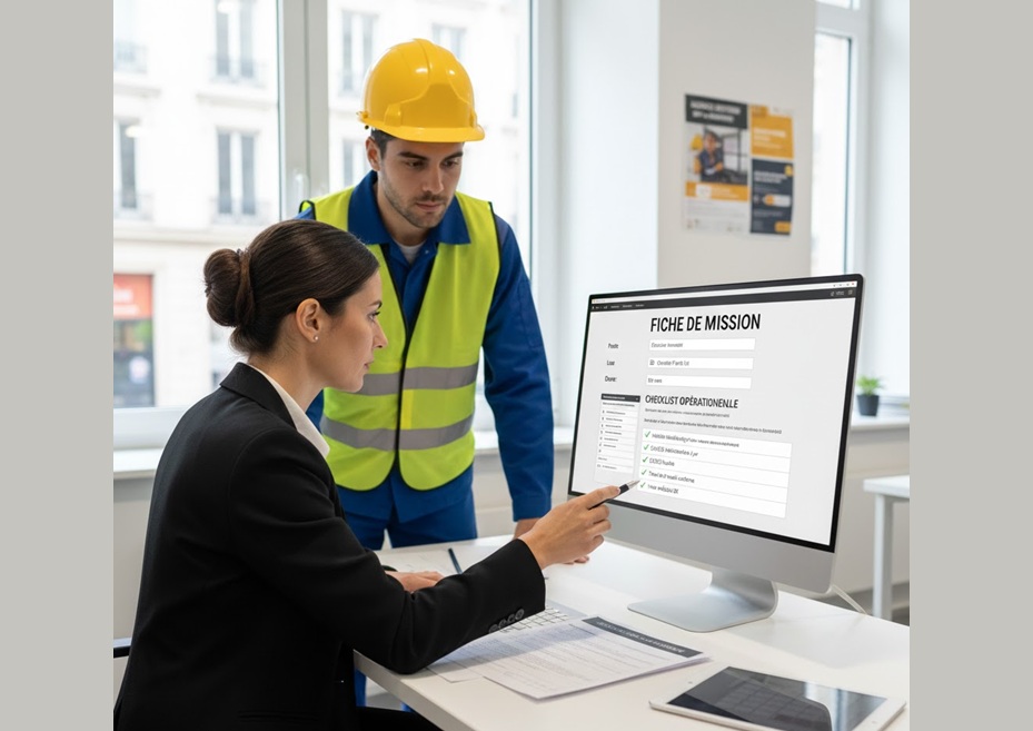 Rédiger une fiche de mission et une checklist opérationnelle en agence d’intérim