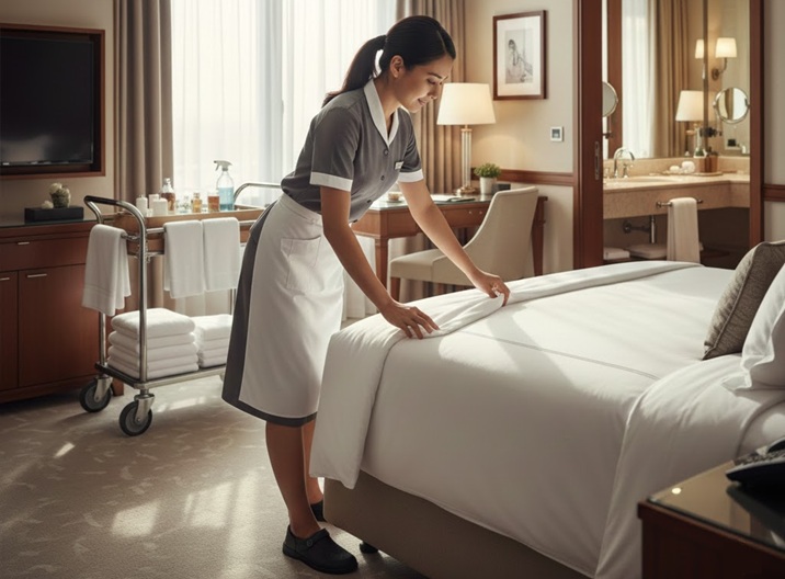 Techniques professionnelles des employés d’étages