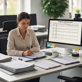 Charges sociales BTP : IDCC 1506, AT/MP et déclarations URSSAF