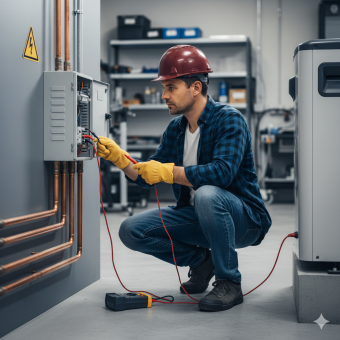 Mise en conformité électrique des installations PAC