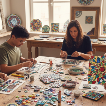 Créer des objets en mosaïque colorée et prête à l’emploi