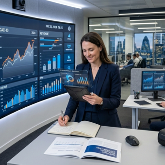 Data visualisation pour la finance : tableaux de bord et reporting augmenté
