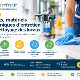 Produits, matériels et techniques d'entretien et de nettoyage des locaux