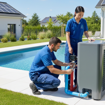 Installation et mise en service des pompes à chaleur pour piscine