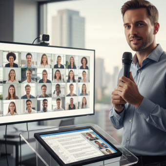 Prise de parole en public à distance : captiver et impacter à travers l’écran