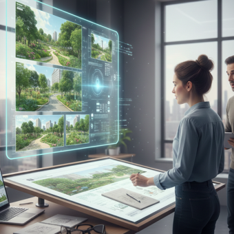 Visualisation de projets paysagers avec l’IA générative