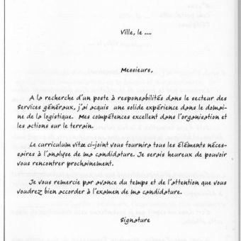 Rédiger une lettre de motivation
