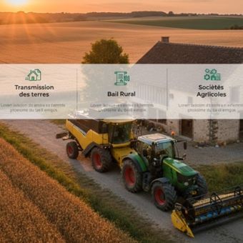 Succession agricole : transmission des terres, bail rural et sociétés agricoles