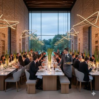 Service en salle (buffets, banquets et service à l’assiette)