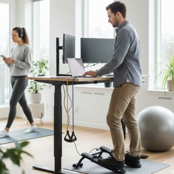 Télétravail actif : ergonomie et mouvement au quotidien