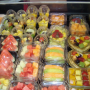 fraîche découpe de fruits et légumes